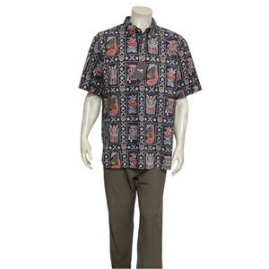Reyn Spooner Men’s Floral Pattern Hawaiian Button Shirt